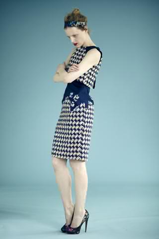 classic shift reinvented in blue at erdem prefall..Kate the dutchess has a thing for erdem..